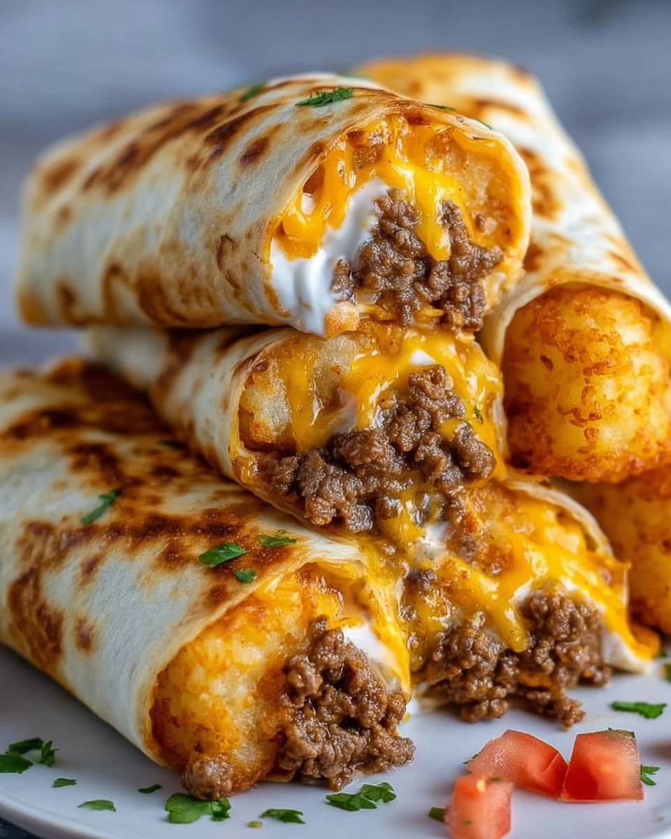 Cheesy Potato Burritos Comfort Meal Recipe