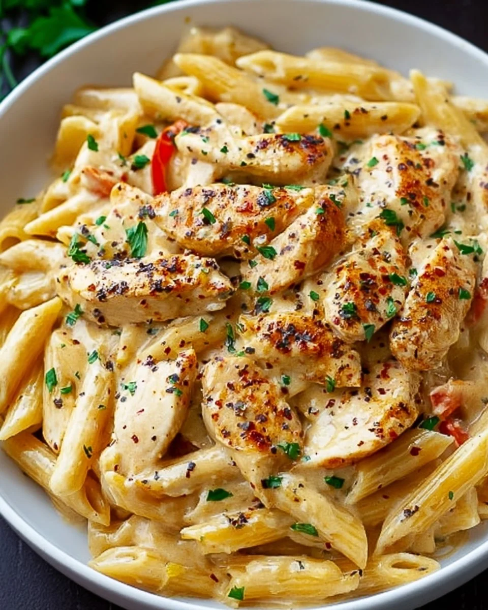 Crock Pot Creamy Cajun Chicken Pasta