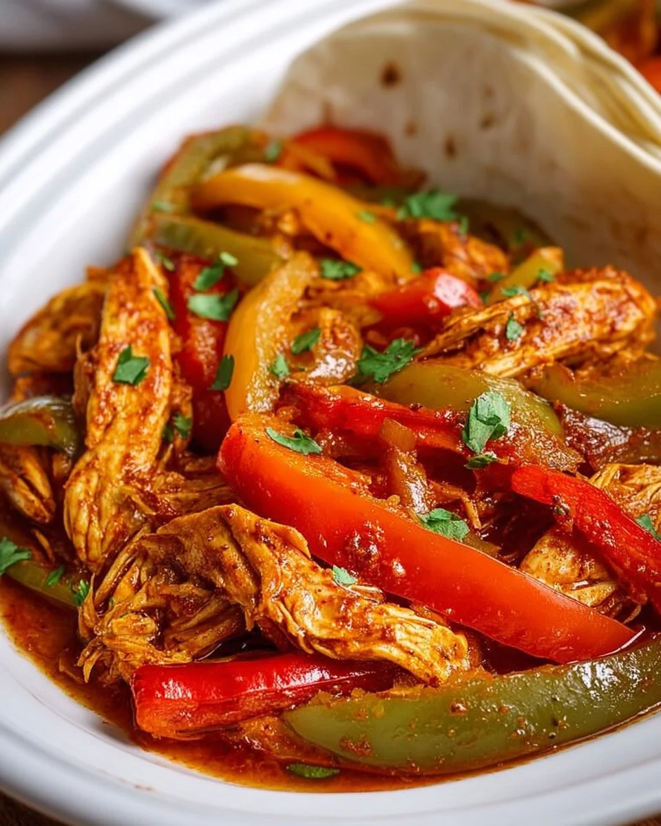 Easy Crockpot Chicken Fajitas