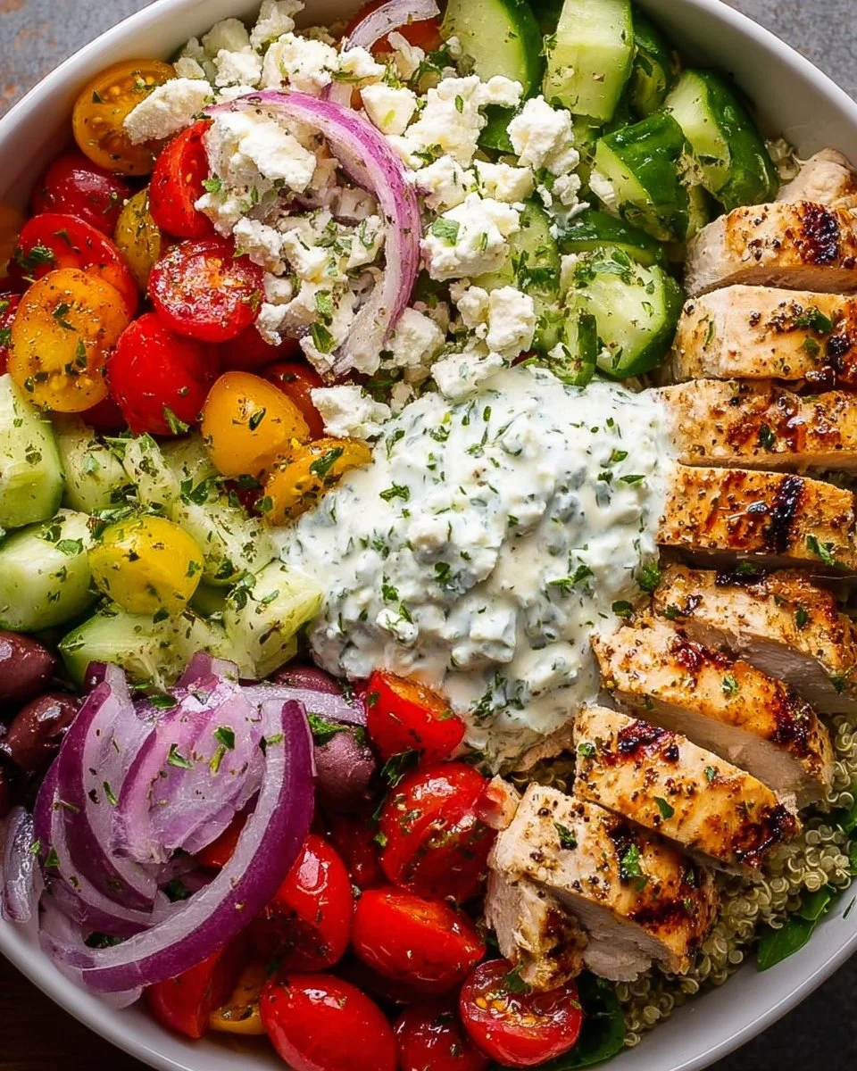 Greek Chicken Bowls
