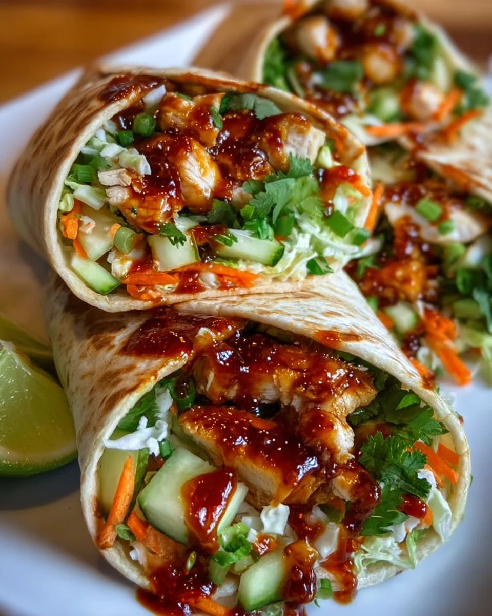 Sweet Chili Chicken Wraps